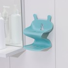 Держатель для ванных принадлежностей на липучке «Волна», 12×11×14 см, цвет МИКС - Фото 2