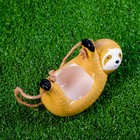 Кашпо подвесное "Ленивец" желтый,  15х11см - Фото 5