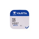Батарейка цинковая Varta, V337 (SR416SW)-1BL, 1.55В , блистер, 1 шт. - фото 51319214 Батарейка цинковая Varta, V337 (SR416SW)-1BL, 1.55В , блистер, 1 шт. - фото 51319214