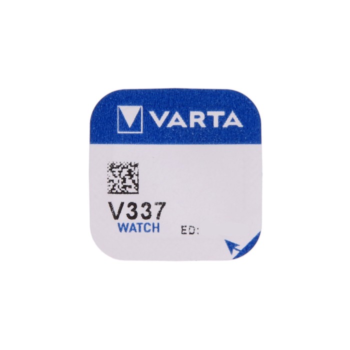 Батарейка цинковая Varta, V337 (SR416SW)-1BL, 1.55В , блистер, 1 шт. - фото 51319214