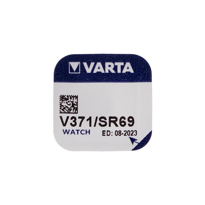 Батарейка цинковая Varta, V371 (SR920SW/G6)-1BL, 1.55В , блистер, 1 шт. - фото 51319223