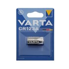 Батарейка литиевая Varta Professional, CR123A (DL123A)-1BL, для фото, 3В, блистер, 1 шт. - фото 9035743