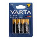 Батарейка солевая Varta SuperLife, AA, R6-4BL, 1.5 В, блистер, 4 шт. - Фото 1
