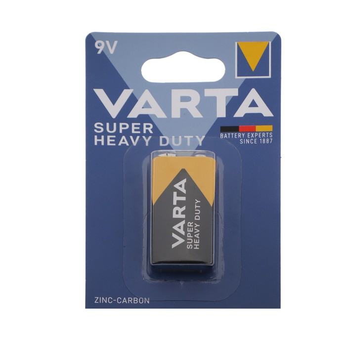 Батарейка солевая Varta SuperLife, 6F22-1BL, 9В, крона, блистер, 1 шт. - фото 51319259