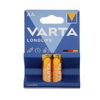 Батарейка алкалиновая Varta LongLife, AA, LR6-2BL, 1.5В, блистер, 2 шт. - Фото 3