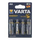 Батарейка алкалиновая Varta Energy, AA, LR6-4BL, 1.5 В, блистер, 4 шт. - Фото 1
