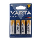 Батарейка алкалиновая Varta Energy, AA, LR6-4BL, 1.5В, блистер, 4 шт. - фото 8856983