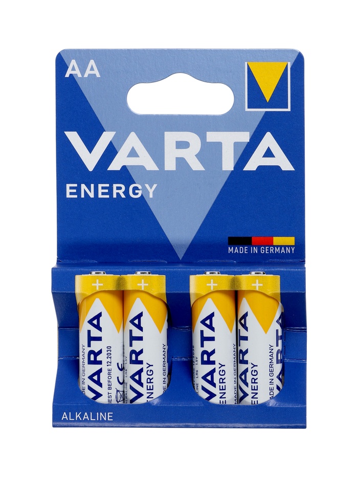 Батарейка алкалиновая Varta Energy, AA, LR6-4BL, 1.5 В, блистер, 4 шт. - фото 51850716