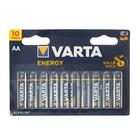 Батарейка алкалиновая Varta Energy, AA, LR6-10BL, 1.5В, блистер, 10 шт. - фото 8990943