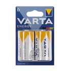 Батарейка алкалиновая Varta Energy, D, LR20-2BL, 1.5В, блистер, 2 шт. - Фото 1