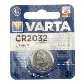 Батарейка литиевая Varta, CR2032-1BL, 3В, блистер, 1 шт. 5217314