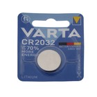 Батарейка литиевая Varta, CR2032-1BL, 3В, блистер, 1 шт. - фото 9674685