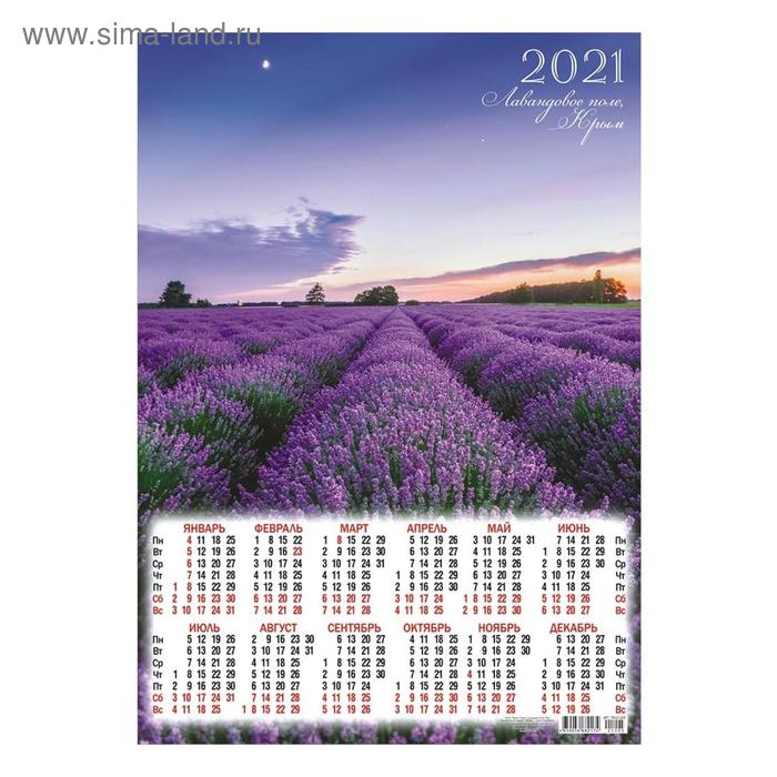 Календарь листовой А3 "Природа - 2021 - 205" - Фото 1
