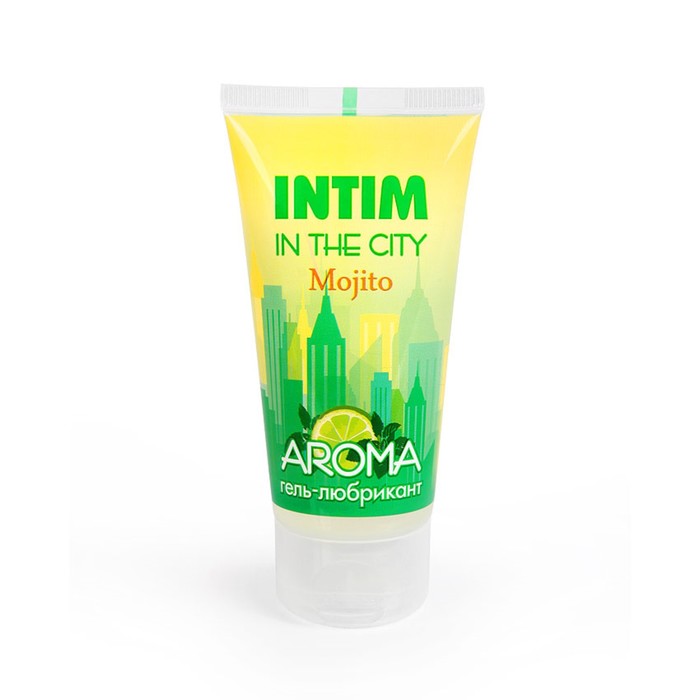 Гель-смазка INTIM in the city aroma Mojito, на водной основе, охлаждающий, 60 мл - Фото 1