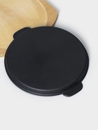 Сковорода «Круг. Гриль», 27.5×25.5 см, на деревянной подставке, чугун, чёрная - Фото 7