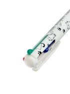 Набор шариковых ручек, 3 штуки, автоматические, 4-цветные, белый корпус, с рисунком - Фото 7