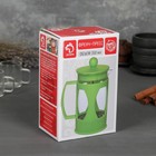 Заварочный чайник френч-пресс Доляна «Оливер», 350 мл, стекло, чёрный - Фото 8