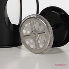 Заварочный чайник френч-пресс Доляна «Оливер», 600 мл, стекло, чёрный - Фото 3