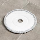 Насадка к набору для плоской швабры, d=23 см, комплектующие к набору, микрофибра, цвет серый - Фото 2