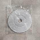 Насадка к набору для плоской швабры, d=23 см, комплектующие к набору, микрофибра, цвет серый - Фото 4