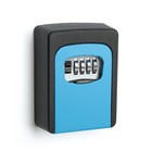 Сейф-ключница кодовая ТУНДРА, металлическая, усиленная, синий - Фото 6