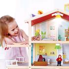 Домик кукольный Hape «Семейный особняк», трёхэтажный, со светом, с куклами и мебелью - Фото 5