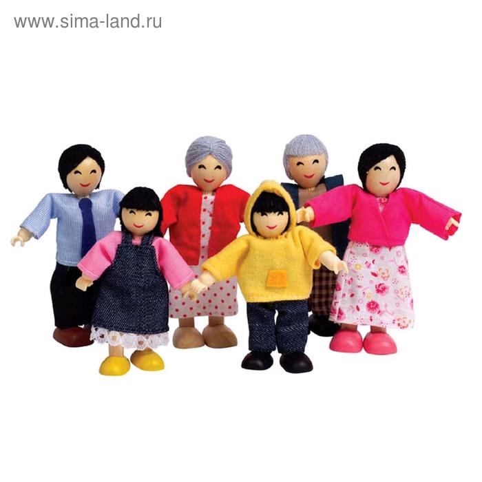 Набор мини-кукол «Счастливая азиатская семья» - Фото 1