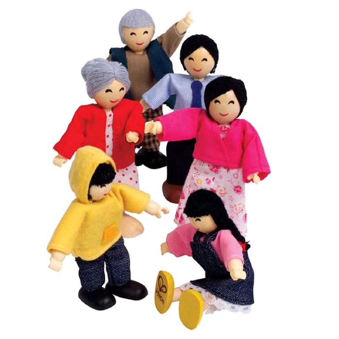 Набор мини-кукол «Счастливая азиатская семья» - фото 1908581601