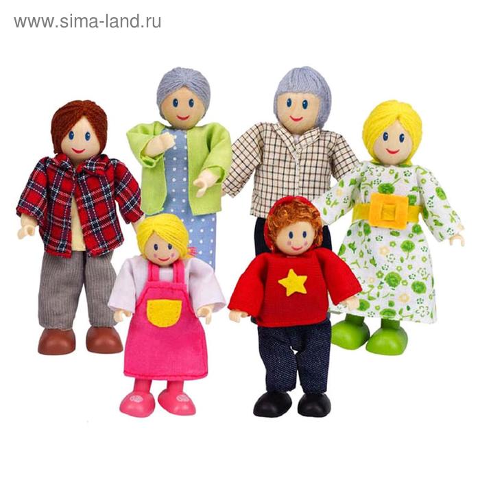 Набор мини-кукол «Счастливая европейская семья» - Фото 1