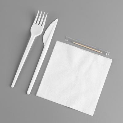 Набор одноразовой посуды «Вилка, нож, салф.бум., зубочистка»