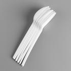 Ложки одноразовые столовые TAKE IT EASY, набор 10 шт., 16.5 см, пластик, белые (комплект 20 шт) - фото 24541651