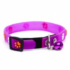 Ошейник кошачий, 29×1 см, с лапками, цвет МИКС - Фото 2