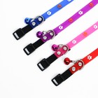 Ошейник кошачий, 29×1 см, с лапками, цвет МИКС - Фото 5