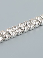 Цепь со стразами, 2 ряда, металл, стекло, 4 мм, 4.5±0.5 м, цвет серебряный - фото 54711588