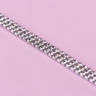 Цепь со стразами, 3 ряда, металл, стекло, 6 мм, 4.5±0.5 м, цвет серебряный - Фото 2