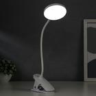 Лампа настольная сенсорная 16109/1 LED 4 Вт USB АКБ 3000/6000К белый 9.5×12×44 см RISALUX - Фото 2