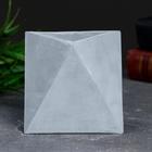 Кашпо бетонное «Абстракция», серое, 9×9×9 см - Фото 3