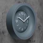 Часы настенные, серия: Классика, плавный ход, d=25.4 см, без стекла, серые - Фото 2