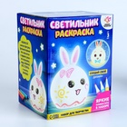 Раскрась светильник «Зайчик», с фломастерами, с батарейками, 3+ - Фото 5