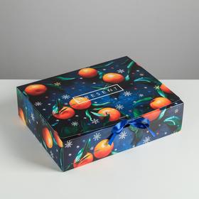 Складная коробка подарочная «Сказки»,31 х 24,5 х 9 см, Новый год