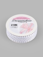 Лента фигурная «Ромбы резные», 25 мм, 9±0.5 м, белая - Фото 4