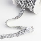 Стразы термоклеевые, d=4×12 мм, 4.5±0.5 м, цвет серебряный - Фото 2