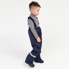 Брюки детские утеплённые, тёмно-синий рост 98 см - Фото 1