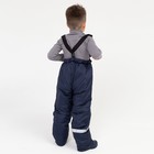 Брюки детские утеплённые, тёмно-синий рост 98 см - Фото 2