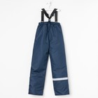 Брюки детские утеплённые, тёмно-синий рост 98 см - Фото 5