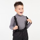 Брюки детские утеплённые, цвет чёрный, рост 104 см - фото 35179785