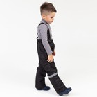 Брюки детские утеплённые, цвет чёрный, рост 104 см - фото 35179787