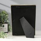 Фоторамка полистоун 10х15 см "Змеиная кожа" серебро  18,7х13,7 см - фото 21101201