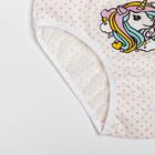 Трусы «Единорог» для девочки, цвет малиновые звёздочки, рост 146-152 (38) - фото 34989516