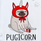 Комплект: пододеяльник и 2 наволочки Pugicorn 175*215 см, 50*70 см - 2 шт, 100% хлопок - Фото 3